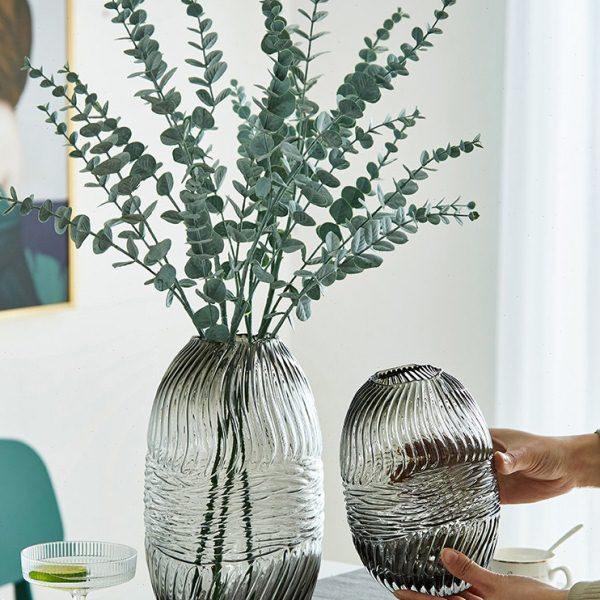 创意竖条纹原色玻璃花瓶摆件水培插花北欧客厅餐桌面软装饰品轻奢,鲜花速递/花卉仿真/绿植园艺,花瓶,淘宝优惠券,粉丝福利购,淘宝优惠卷