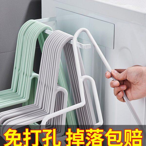 放晒晾衣架收纳整理架壁挂式免打孔多功能不锈钢阳台浴室挂钩神器,收纳整理,金属衣架,淘宝优惠券,粉丝福利购,淘宝优惠卷