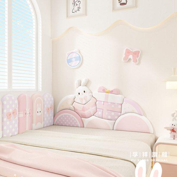 儿童房防撞榻榻米软包墙围卧室背景墙软包床头靠背炕围垫自粘定制,家装主材,背景墙软包,淘宝优惠券,粉丝福利购,淘宝优惠卷