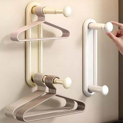 衣架收纳神器家用阳台放挂衣架墙上壁挂挂杆整理架晾衣架置物架,收纳整理,衣架收纳架/盒,淘宝优惠券,粉丝福利购,淘宝优惠卷