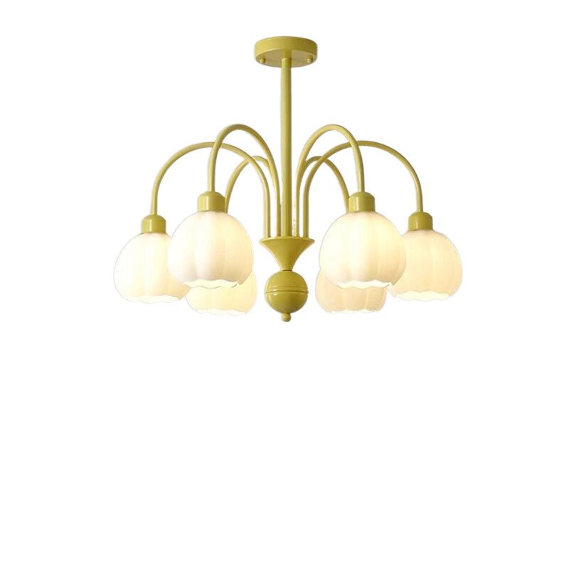 法式灯奶油南瓜客厅n灯简约现代大气吊灯中古卧室灯餐厅田园意式