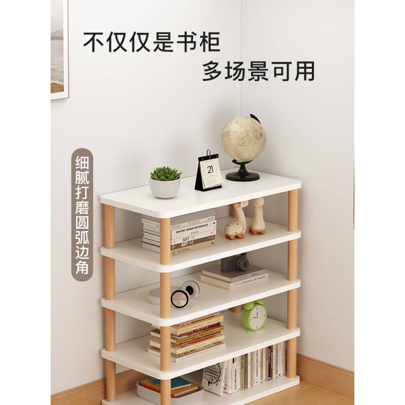 置物架转角书架卧室多层家用客厅角落置物架落地墙角柜小型床头榕