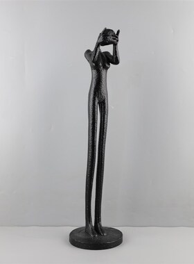 北欧创意抽象艺术人物雕塑树脂摆件客厅卧室玄关T酒店软装家居饰