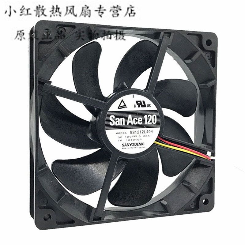 9S 原装全新三洋 9S1212L404 12V 0.08A 超静音 电源机箱散热风扇