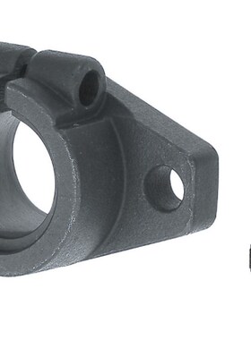 导向轴支座 法兰开口型 卧式轴座 SHFT 10 12 15 20 25 钢制/铝制