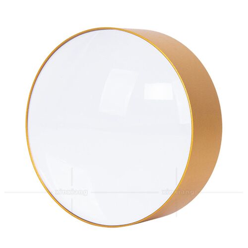 8/6/4倍K9光学玻璃高清文镇镜 圆形工艺品桌面摆设品黄铜边放大镜