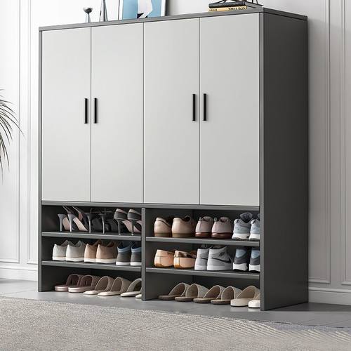 鞋柜家用门口f简易鞋柜子简约现代多层木质鞋架门厅柜多功能储物