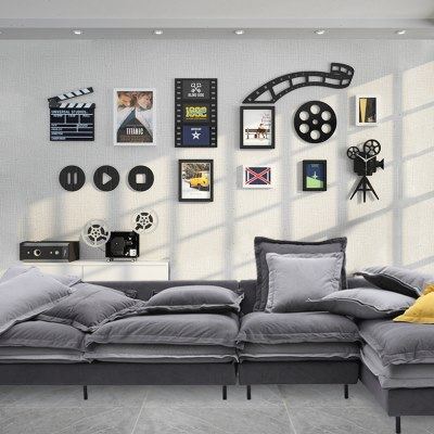 沙发墙挂饰免打孔墙面装饰壁挂创意电影胶片影视墙培训机构文化墙,家居饰品,壁饰,淘宝优惠券,粉丝福利购,淘宝优惠卷