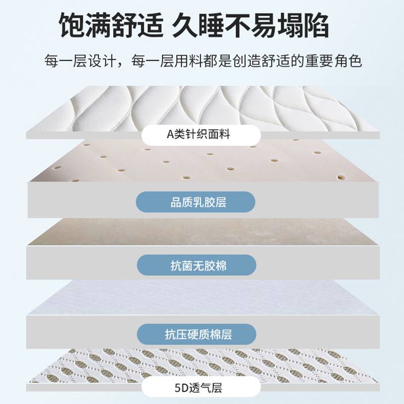 日式针织棉乳胶床海绵床垫民宿榻榻米地铺床褥子家用软垫