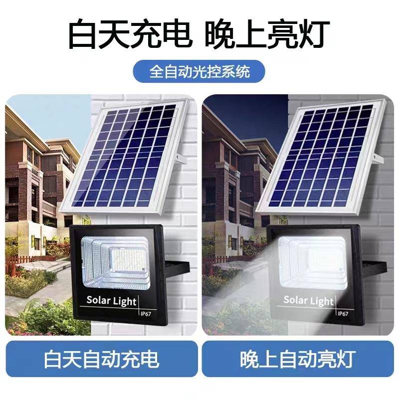 聚宝盆太道阳能光户外防水庭院灯壁灯LED太阳能bj008投灯路照灯明