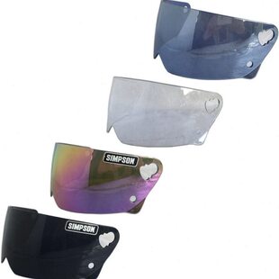 SIMPSON辛普森复古机车头盔M30/Bandit镜片透明/黑色/镀银/镀彩色