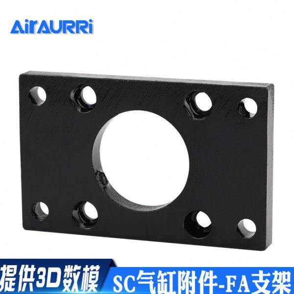 SC标准缸带法兰FA32/40/50/63/80/100/125/160/200/250气缸附件