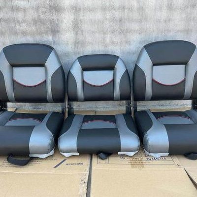 橡皮艇 游艇铝合金船玻璃钢船用座椅快艇路亚艇 移动折叠钓鱼座椅