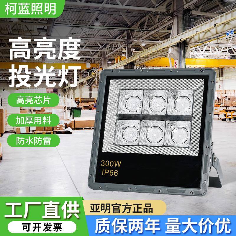 户外防水投光灯车间工地大功率广告牌照明灯高流明庭院泛光灯