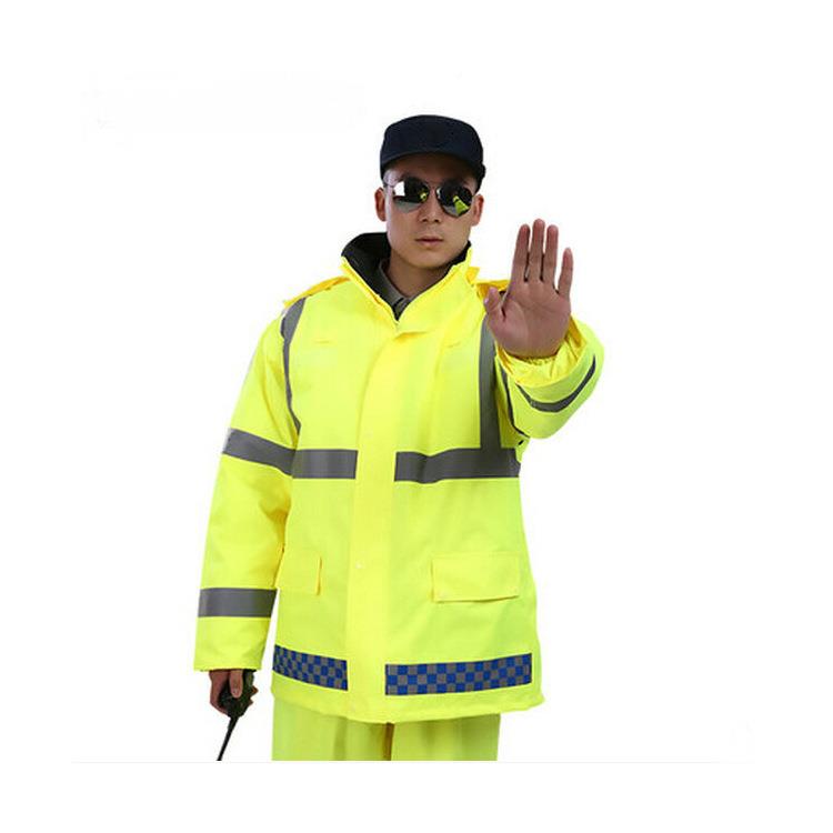 卸薄款防雨户外反光服YD-57施工作业反光全安衣可定制拆内胆雨披