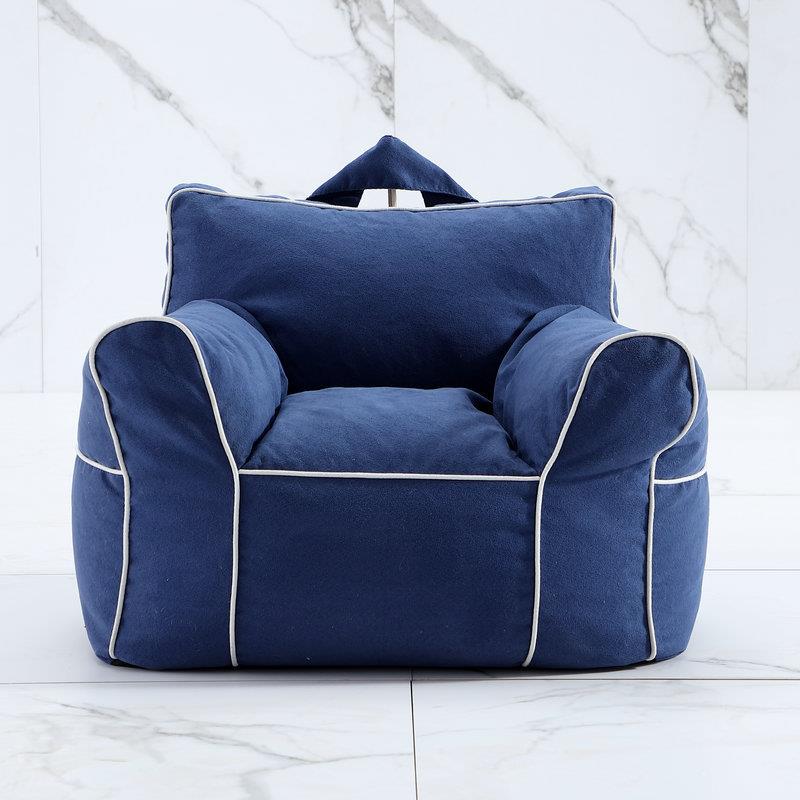 麂皮绒儿童懒人沙发创意阳台飘窗榻榻米舒适沙发豆包单人小豆袋