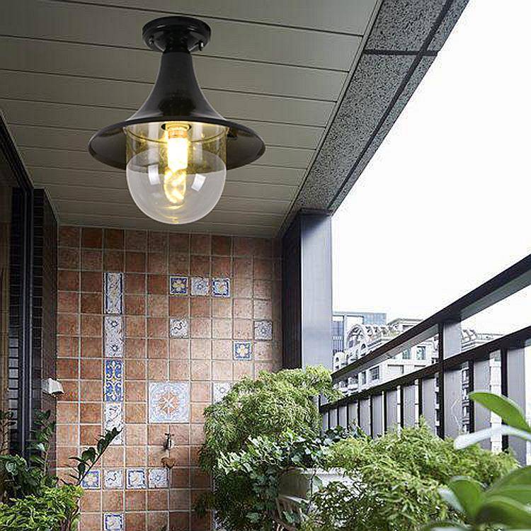 户外花园庭院防水led吸顶灯葡萄架凉亭美式复古室外阳台门口顶灯