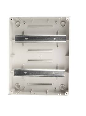 户外HT24回路配电箱 家用塑料明装布线箱 茶色透明盖空气开关盒