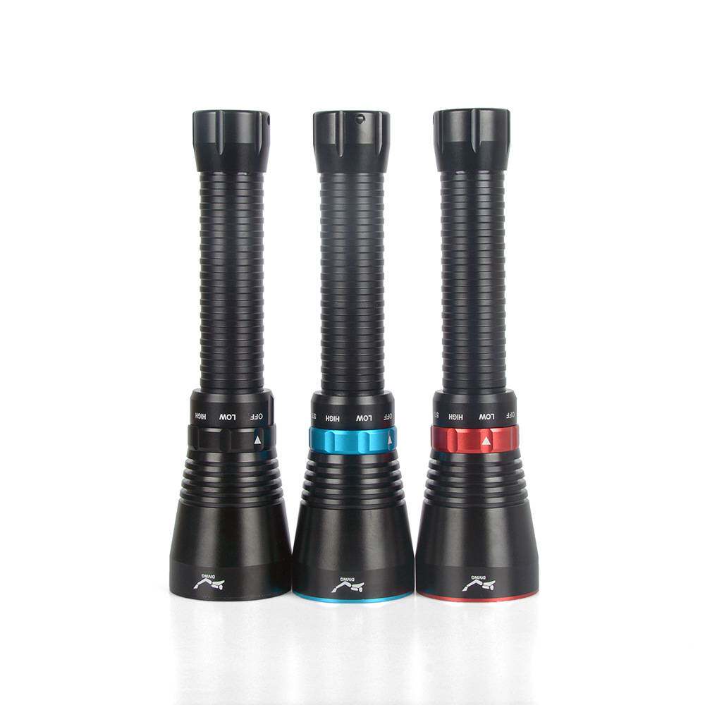 新款XHP70二代强光26650潜水手电筒 LED磁控调光防水手电厂家直销