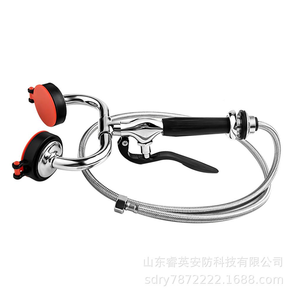 手携持洗眼头器厂实验室便式工业用家用喷验RYA-BXS-铜铸双口洗眼