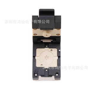 厂家DFN12-0.4mm间距翻盖探针芯片测试座 尺寸2.4*1.5夹具老化座