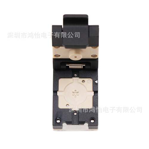 厂家DFN12-0.4mm间距翻盖探针芯片测试座 尺寸2.4*1.5夹具老化座