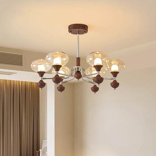 法式中古风客厅吊灯美拉德大厅主灯创意艺术餐厅吊灯护眼卧室灯具