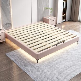 全实木榻榻米床无床头排骨架床小户型现代简约无靠背床可定制床架
