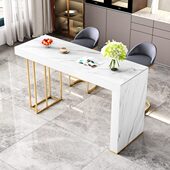 简约轻奢家用吧台桌客厅岩板中岛台餐桌开放式 厨房餐吧台高脚桌椅