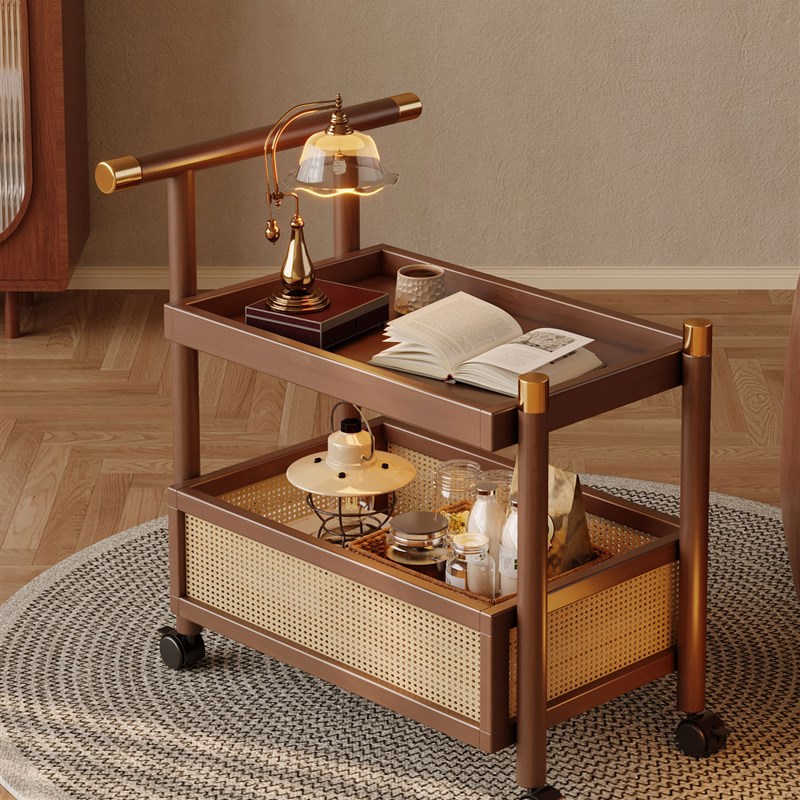 沙发边几客厅家用可移动茶几小桌子床头侧边柜小T推车置物架中古