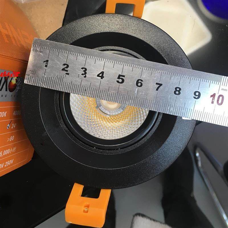 奔豪SZX201黑色天花灯LED7W12W直径95mm115mm开孔7CM-10CM射灯