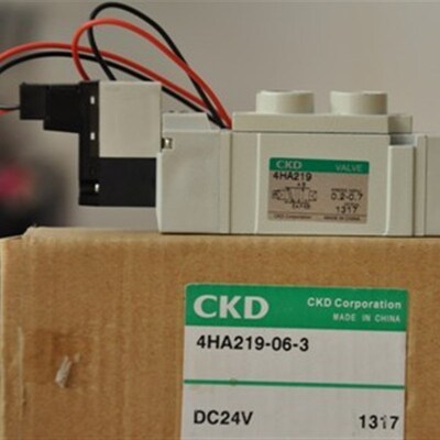 日本CKD电磁阀4HA219-06-3二位五通阀(DC24V 1分孔)现货