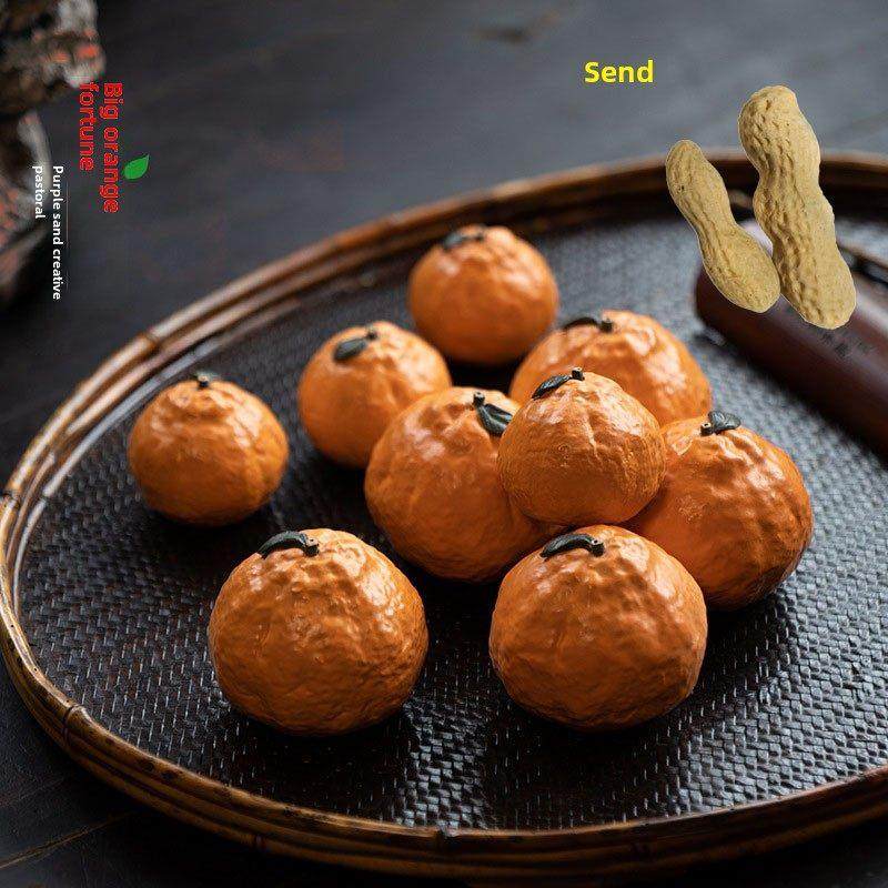 宜兴紫砂橙柿子茶宠物摆件橙果大小茶玩茶几可用于养养人工又好玩,3C数码配件,USB多功能数码宝,淘宝优惠券,粉丝福利购,淘宝优惠卷