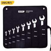 24mm 呆扳手机修8mm 得力2两用扳手套装 开口梅花汽车维修工具套装