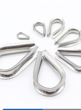 304/316不锈钢鸡心环夸口套环三角环钢丝绳保护环M2 3 4 5 6 8mm