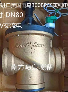进口RainBird美国雨鸟300BPE/BPES 电磁阀 24V交流3寸DN80电磁阀
