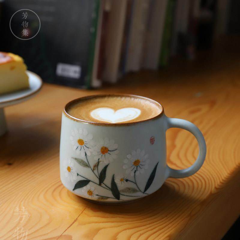 芳物集手工咖啡杯陶瓷杯把手杯马克杯景德镇手绘杯精致下午茶送人,3C数码配件,USB多功能数码宝,淘宝优惠券,粉丝福利购,淘宝优惠卷