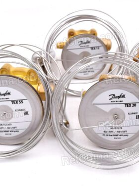 丹佛斯/Danfoss热力膨胀阀TE5-55感温元件R22冷媒TEX 20-067B3290