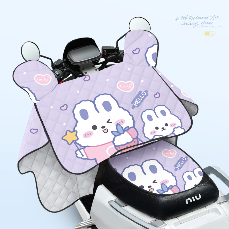 电动车夏季挡风被防晒防水防风防雨遮阳罩K薄款挡风板春秋款通用