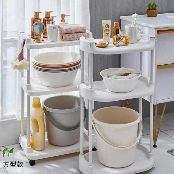 浴室脸盆水桶置物架厨房夹缝卫生间阳台小推车收纳多层架子塑,收纳整理,暖气片置物架,淘宝优惠券,粉丝福利购,淘宝优惠卷
