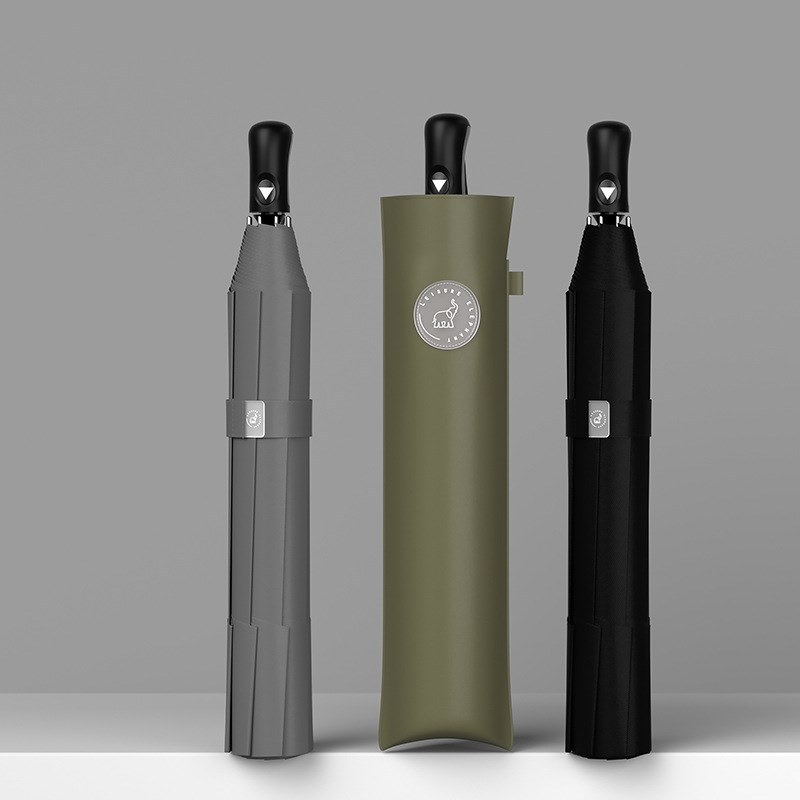 126cm加大h三人二折叠超防水雨伞商务自动开抗大风高尔夫晴雨两用