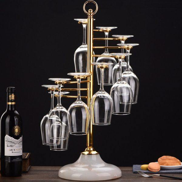 创意红酒杯架倒挂脚杯架简约家用红酒架摆件免打孔欧式水晶杯架,收纳整理,红酒架,淘宝优惠券,粉丝福利购,淘宝优惠卷