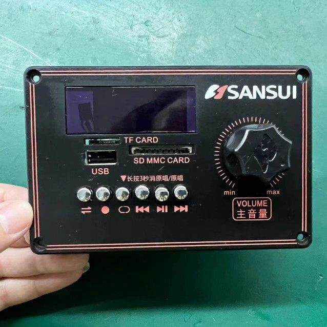 山水SANSUI大功率广场舞蓝牙功放板12V电瓶消原音支持4欧8欧喇叭