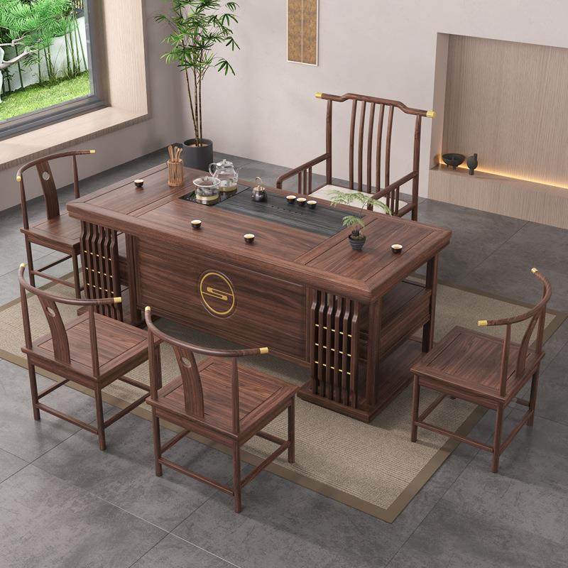 实木茶PVL桌椅合公套新中式组家用简约茶几功夫茶台办室禅意泡茶,商业/办公家具,茶台/茶桌,淘宝优惠券,粉丝福利购,淘宝优惠卷