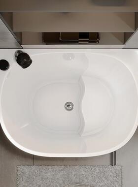 克亚力小户型浴缸家日式用独47019深泡浴池迷你浴缸网立红坐式小