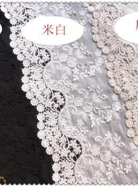 布02663新款棉绣花绣家纺4面料布料服刺饰辅料裙脚花幅宽1QFM30厘