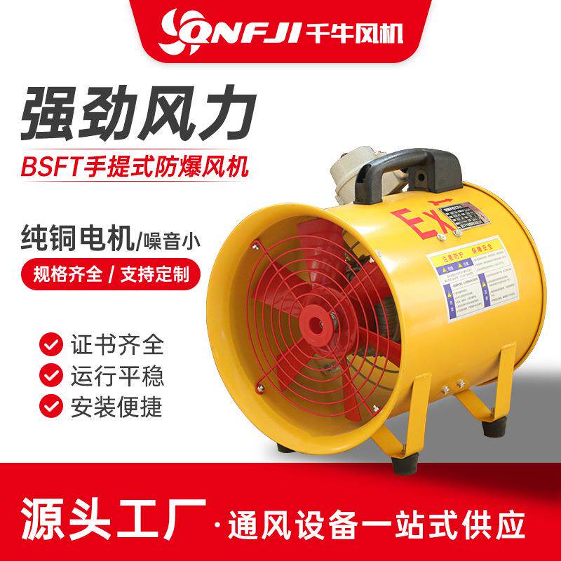 BSFT-防爆手提式风机手提便携式防爆轴流风机工业移动通风机