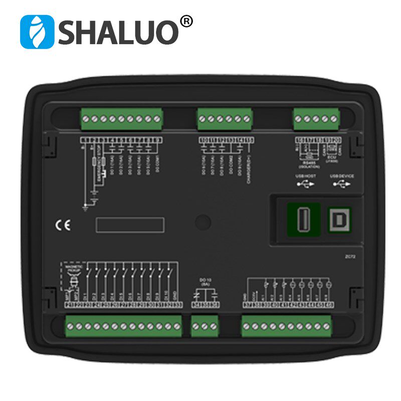 柴油发动机驱动的空压机控制器ACC7200 4.3吋彩色屏USB+RS485+CAN