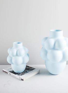 欧简约小清新品GD-A1080树脂干摆花花瓶件家居餐桌装饰样板房客厅