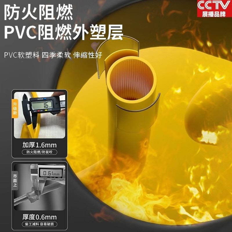 液化气管燃气管连接管道用专用螺插通用软管家用商用国标防爆加厚